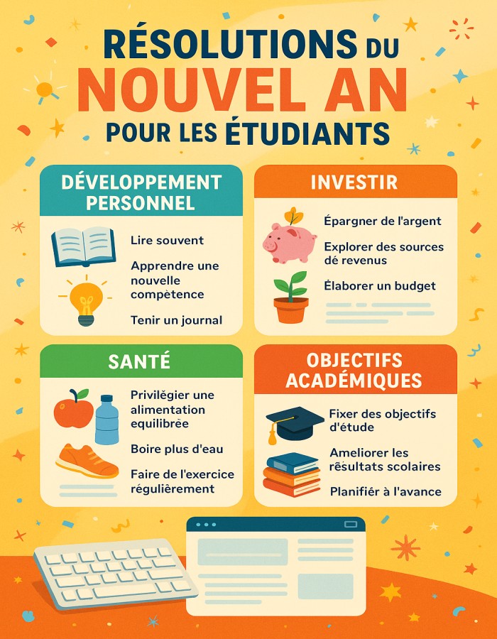 Résolution de bonne année 2026 pour les étudiants